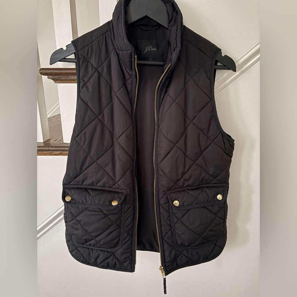 J.Crew Black Quilted Outerwear